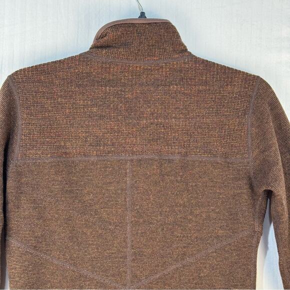 Title Nine Wool Blend Sweater Jacket Brown Knit Full Zip Women’s Size X-Small - Picture 10 of 11
